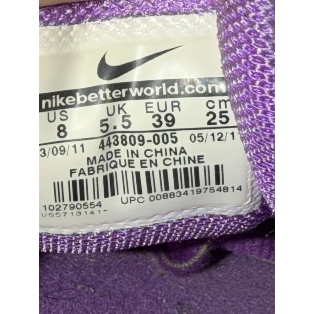 Vintage Y2K Nike Vomero 6 Women Size 8 Purple Grey Running Shoes Comfort Sneaker